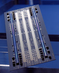 Partially assembled substrate of the Quintenz Hybridtechnik GmbH